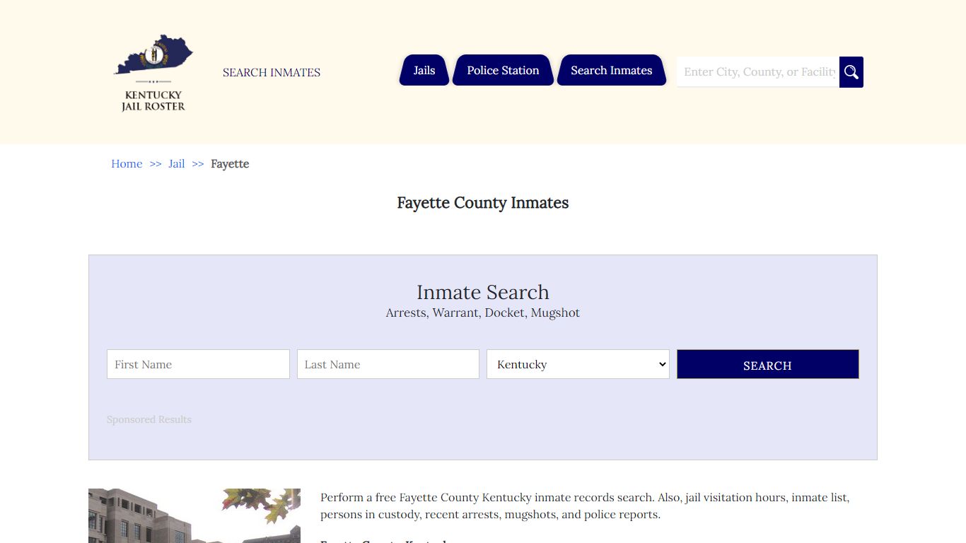 Fayette County Inmates | Jail Roster Search